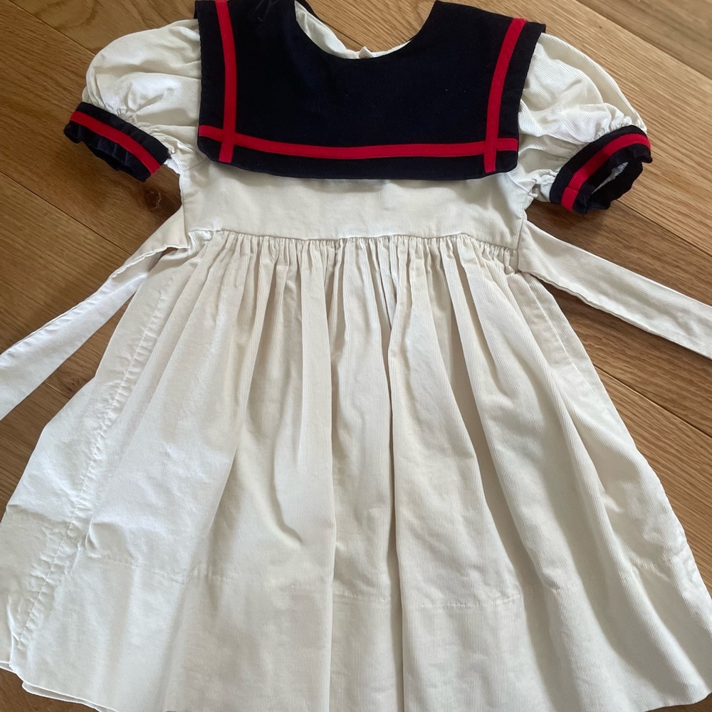 Little girl sailor style dress